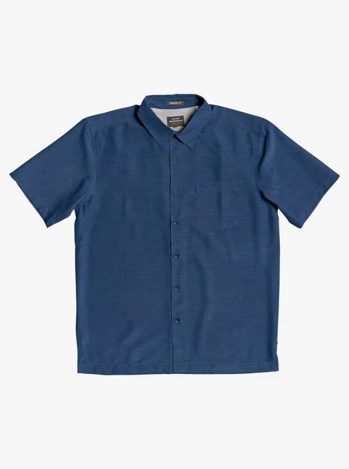 Quiksilver Centinela Premium AntiWrinkle Shirt Midnight Navy Centinella MensWaterman Shirts and Polos Quiksilver Centinela Premium AntiWrinkle Shirt Midnight Navy Centinella MensWaterman Shirts and Polos