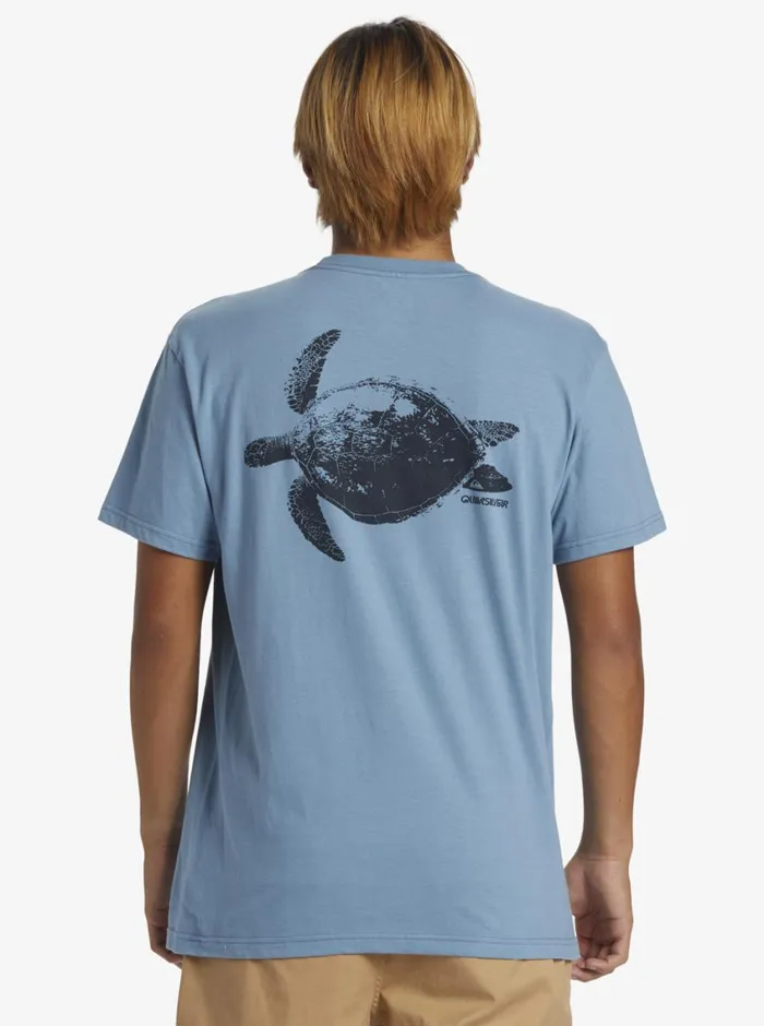 Quiksilver Hawaii Noggin TShirt Blue Shadow Mens Tees Quiksilver Hawaii Noggin TShirt Blue Shadow Mens Tees