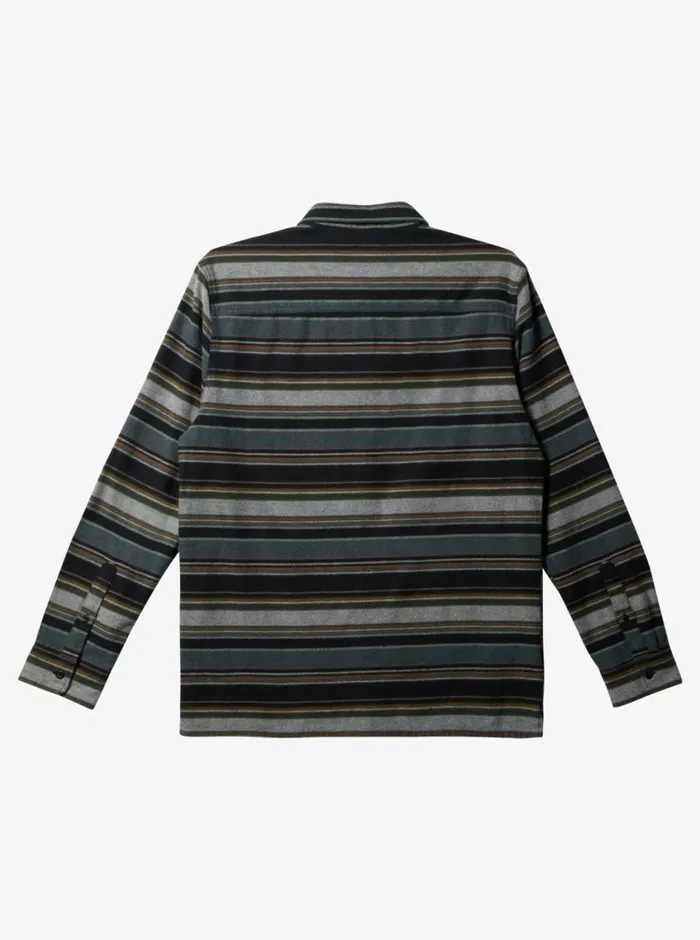 Quiksilver Lyne Long Sleeve Top Black Lyne Flannel Mens Shirts and Polos Quiksilver Lyne Long Sleeve Top Black Lyne Flannel Mens Shirts and Polos