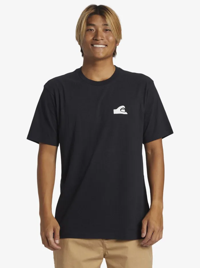 Quiksilver Mikey Logo DNA TShirt Black Mens Tees Quiksilver Mikey Logo DNA TShirt Black Mens Tees