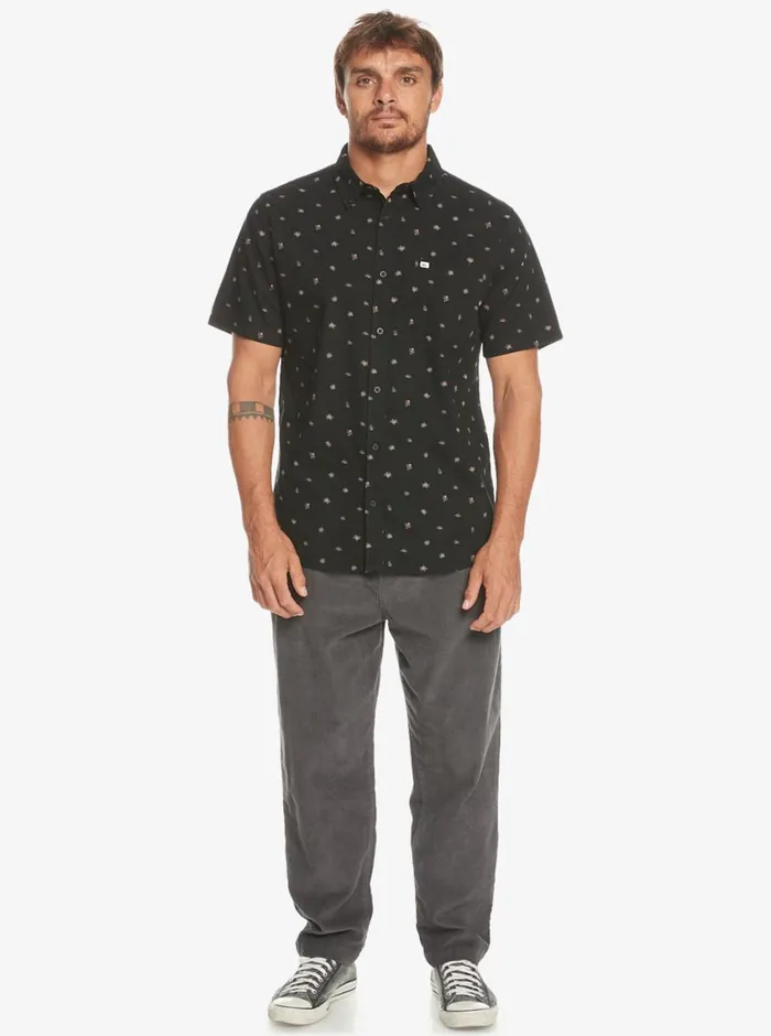 Quiksilver Minimo Short Sleeve Shirt Black Minimo Mens Shirts and Polos Quiksilver Minimo Short Sleeve Shirt Black Minimo Mens Shirts and Polos