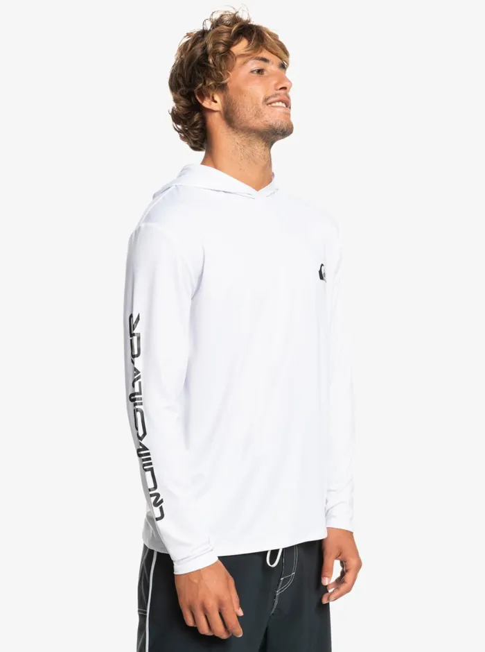 Quiksilver Omni Session UPF 50 Long Sleeve Surf Tee White Mens Rashguards Quiksilver Omni Session UPF 50 Long Sleeve Surf Tee White Mens Rashguards