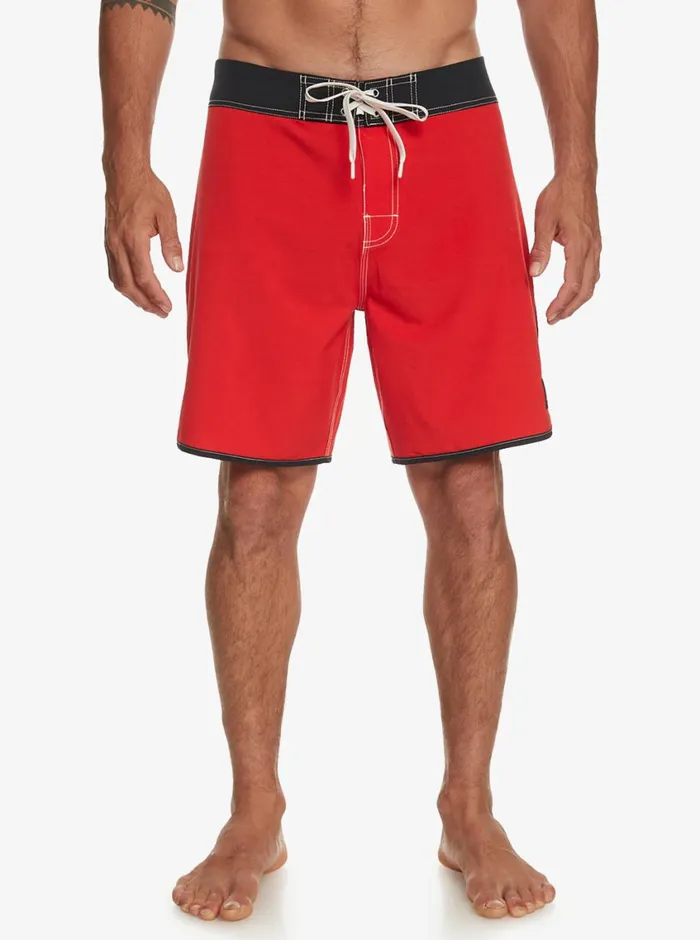 Quiksilver Original Scallop 18034 Boardshorts High Risk Red Mens Shorts and Amphibians
