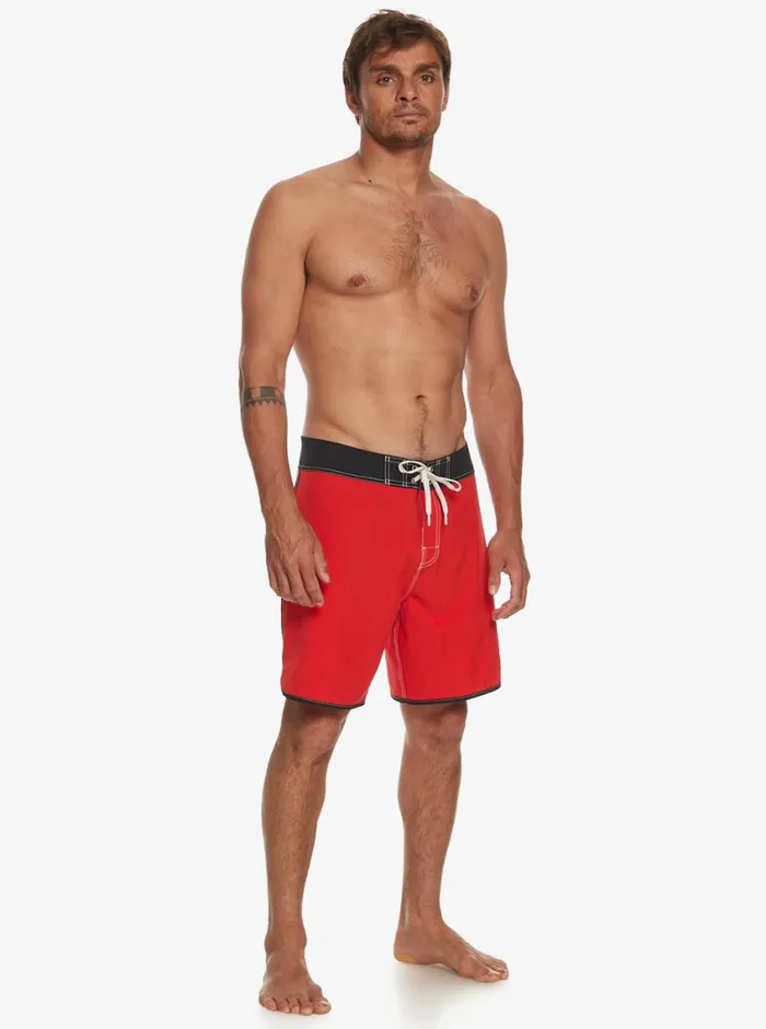Quiksilver Original Scallop 18034 Boardshorts High Risk Red Mens Shorts and Amphibians