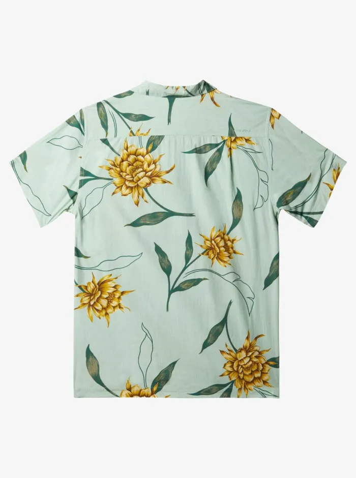 Quiksilver Perfect Bloom Short Sleeve Shirt Subtle Green Perfect Bloom MensWaterman Shirts and Polos Quiksilver Perfect Bloom Short Sleeve Shirt Subtle Green Perfect Bloom MensWaterman Shirts and Polos