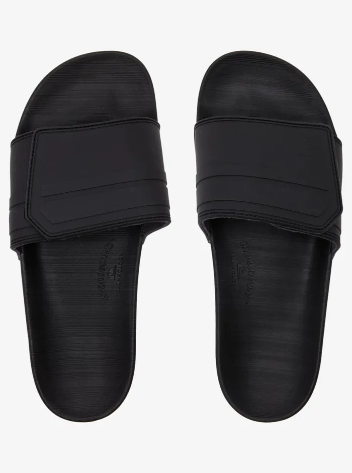 Quiksilver Rivi Adjustable Slides Blackgreyblack Mens Sandals Quiksilver Rivi Adjustable Slides Blackgreyblack Mens Sandals
