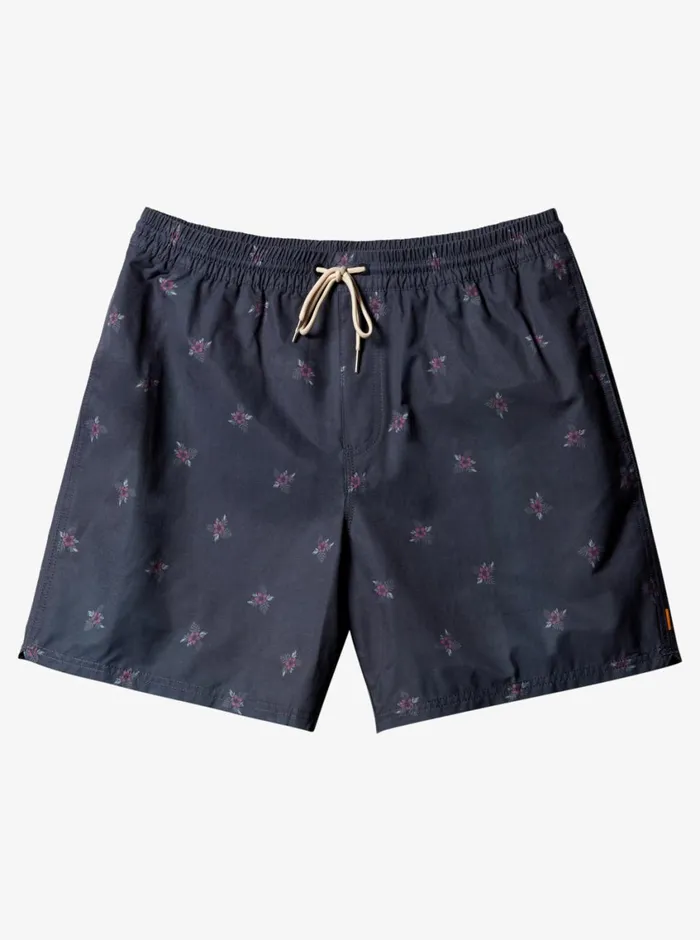 Quiksilver Small Pedals 17034 Volleys Black Small Pedals V MensWaterman Elastic Waist