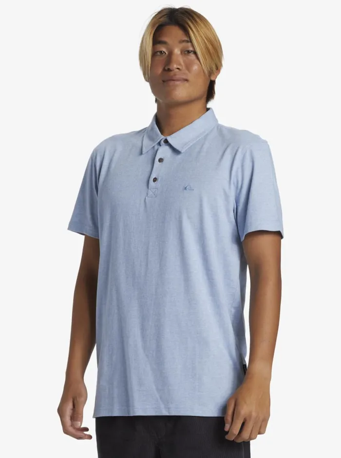 Quiksilver Sunset Cruise Polo Shirt Blue Shadow Mens Shirts and Polos