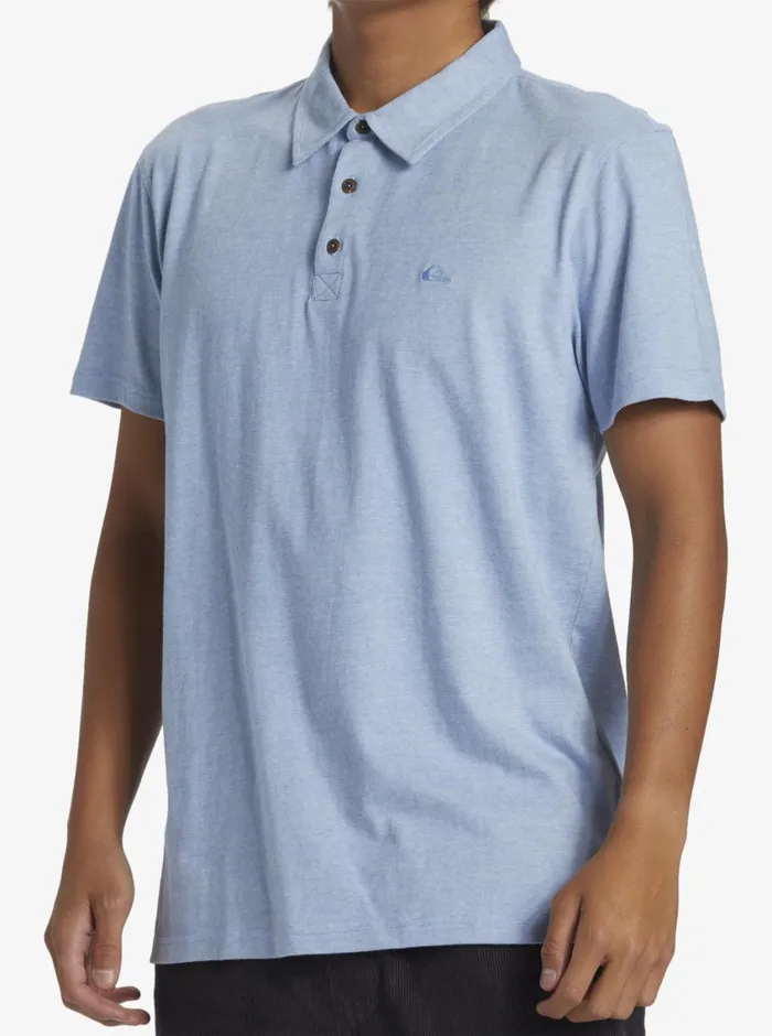 Quiksilver Sunset Cruise Polo Shirt Blue Shadow Mens Shirts and Polos