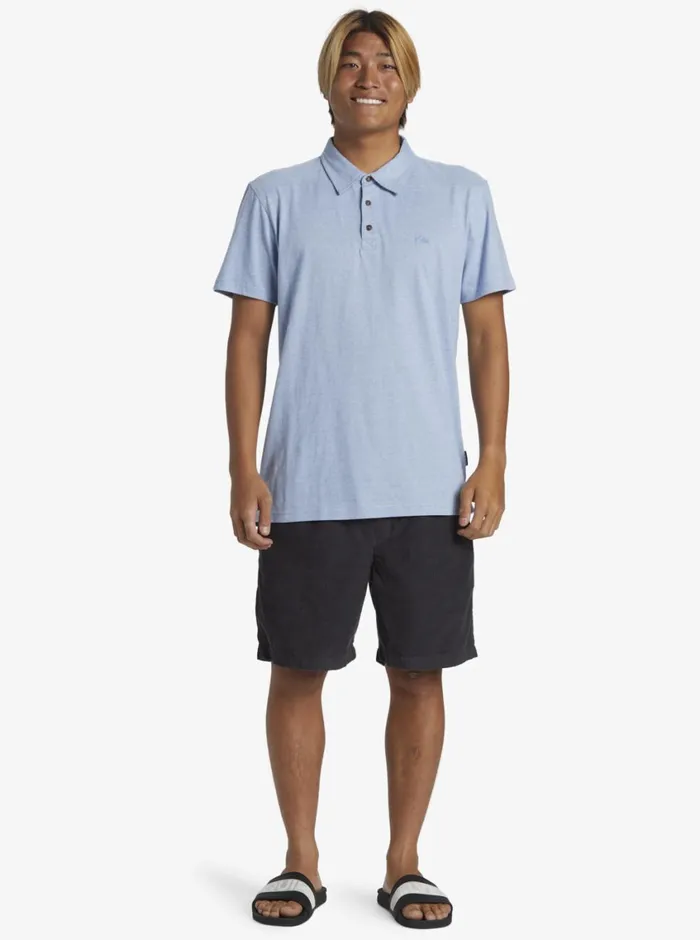 Quiksilver Sunset Cruise Polo Shirt Blue Shadow Mens Shirts and Polos