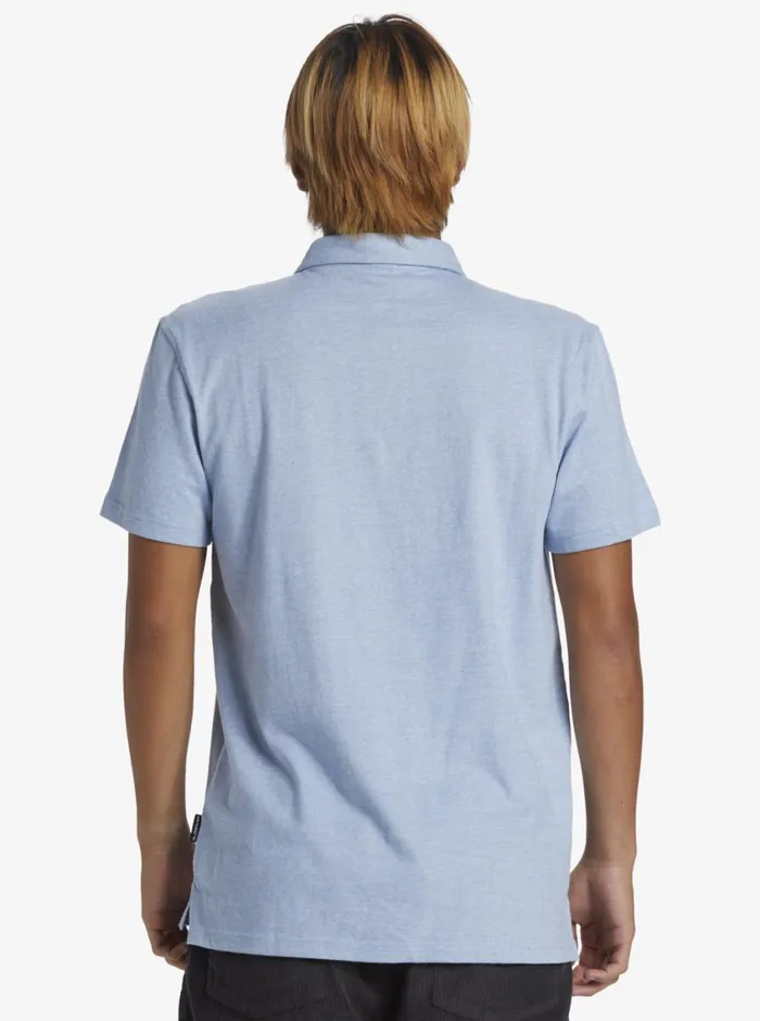 Quiksilver Sunset Cruise Polo Shirt Blue Shadow Mens Shirts and Polos