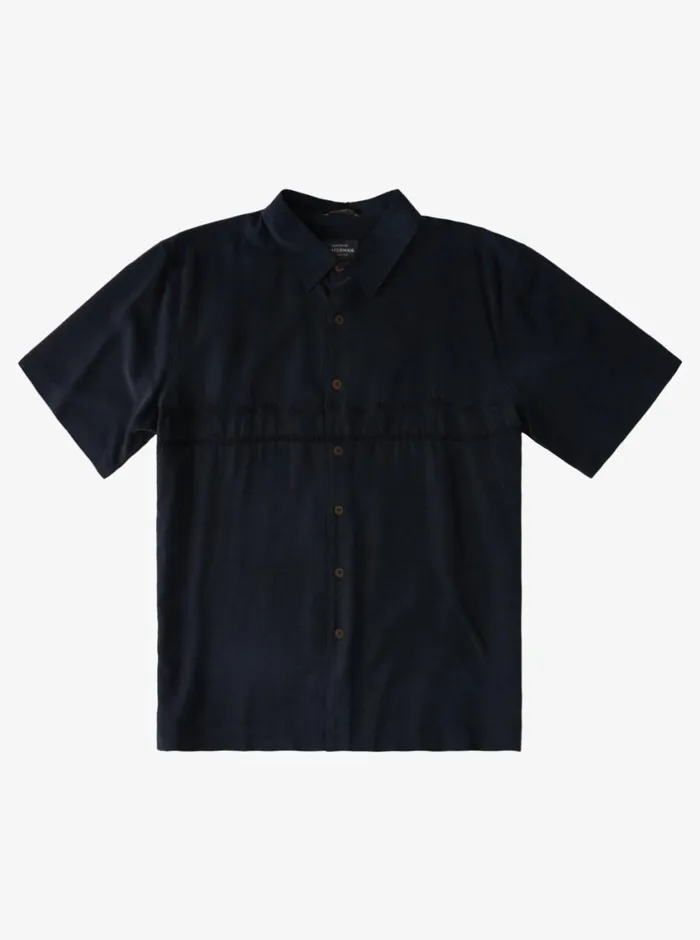 Quiksilver Tahiti Palms Premium AntiWrinkle Shirt Black MensWaterman Shirts and Polos