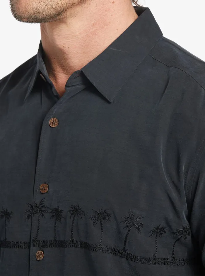 Quiksilver Tahiti Palms Premium AntiWrinkle Shirt Black MensWaterman Shirts and Polos Quiksilver Tahiti Palms Premium AntiWrinkle Shirt Black MensWaterman Shirts and Polos