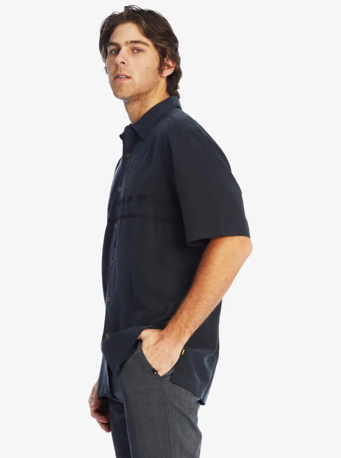 Quiksilver Tahiti Palms Premium AntiWrinkle Shirt Black MensWaterman Shirts and Polos Quiksilver Tahiti Palms Premium AntiWrinkle Shirt Black MensWaterman Shirts and Polos