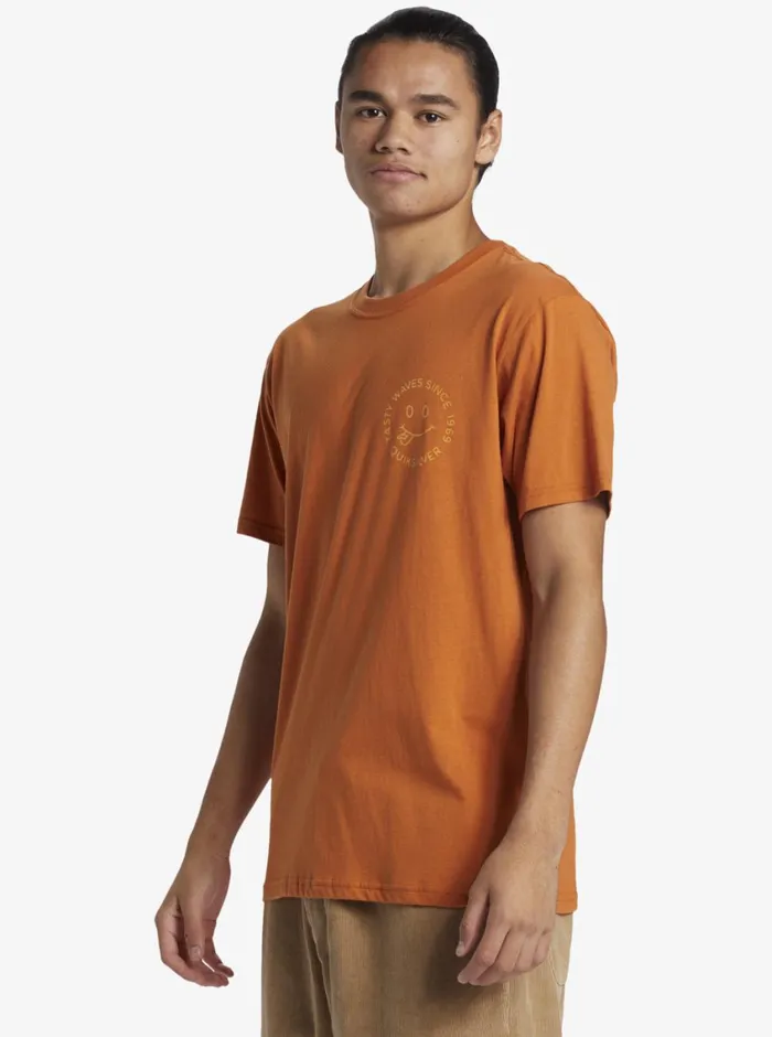 Quiksilver Tasty Waves TShirt Mango Mens Tees Quiksilver Tasty Waves TShirt Mango Mens Tees