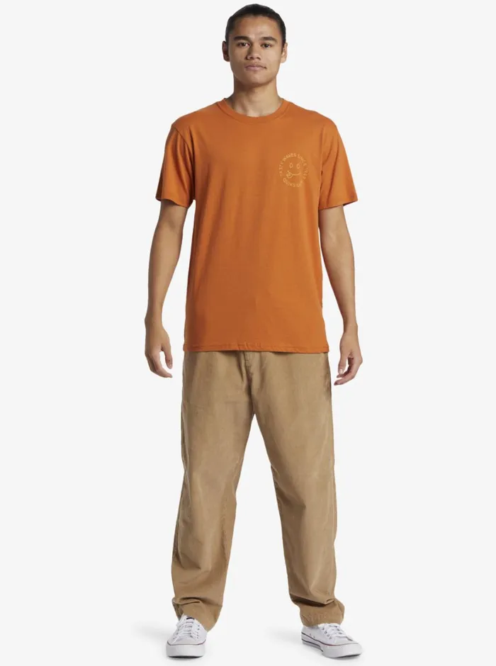 Quiksilver Tasty Waves TShirt Mango Mens Tees Quiksilver Tasty Waves TShirt Mango Mens Tees
