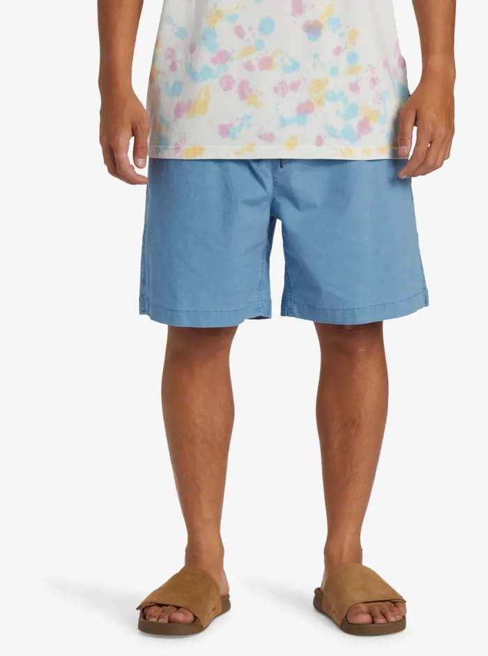 Quiksilver Taxer Shorts Blue Shadow Mens Shorts and Amphibians