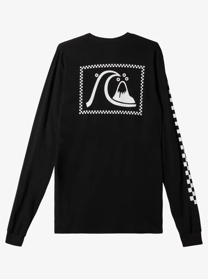 Quiksilver The Original Long Sleeve TShirt Black Mens Tees Quiksilver The Original Long Sleeve TShirt Black Mens Tees