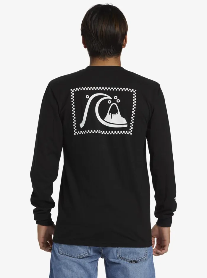 Quiksilver The Original Long Sleeve TShirt Black Mens Tees Quiksilver The Original Long Sleeve TShirt Black Mens Tees
