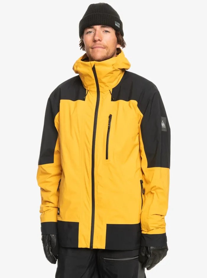 Quiksilver Ultralight GORETEX Technical Snow Jacket Mineral Yellow Mens Snow Jackets Quiksilver Ultralight GORETEX Technical Snow Jacket Mineral Yellow Mens Snow Jackets