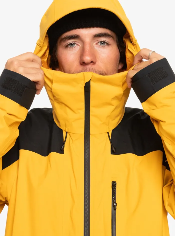 Quiksilver Ultralight GORETEX Technical Snow Jacket Mineral Yellow Mens Snow Jackets Quiksilver Ultralight GORETEX Technical Snow Jacket Mineral Yellow Mens Snow Jackets