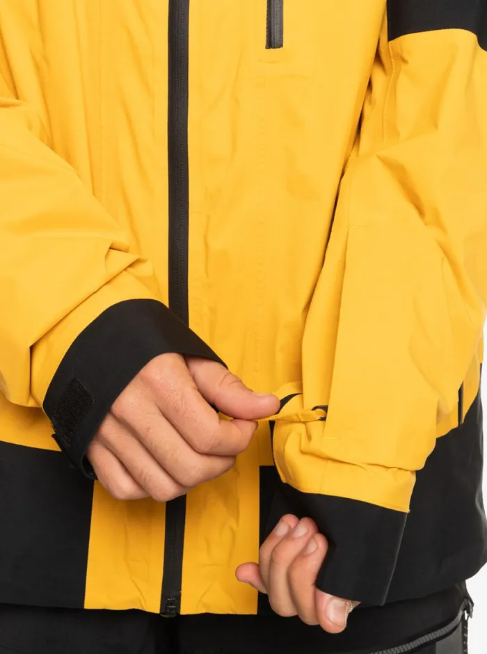 Quiksilver Ultralight GORETEX Technical Snow Jacket Mineral Yellow Mens Snow Jackets Quiksilver Ultralight GORETEX Technical Snow Jacket Mineral Yellow Mens Snow Jackets