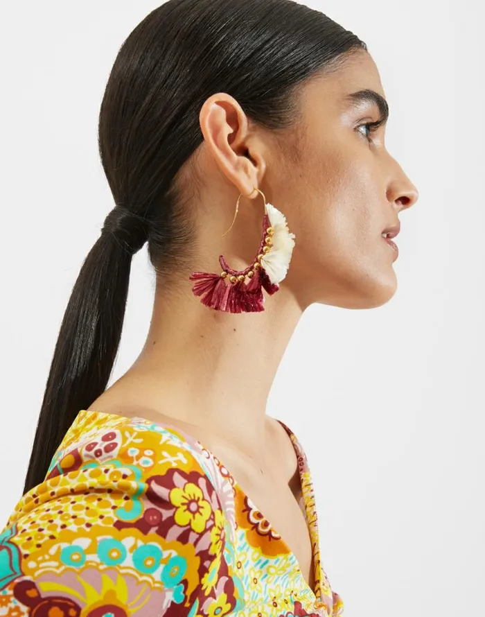 Ready To Wear Jewelry La Double J Bow Earrings Multicolor Lampone Ready To Wear Jewelry La Double J Bow Earrings Multicolor Lampone