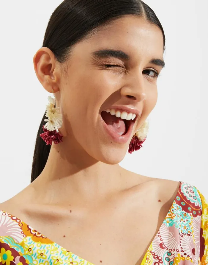 Ready To Wear Jewelry La Double J Bow Earrings Multicolor Lampone Ready To Wear Jewelry La Double J Bow Earrings Multicolor Lampone