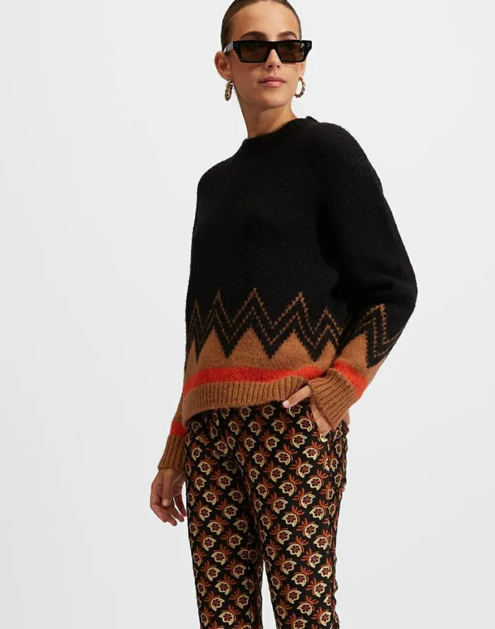 Ready To Wear Knitwear La Double J Dolomite Sweater Blackcamel