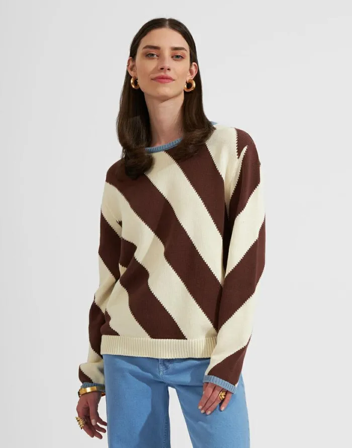 Ready To Wear Knitwear La Double J Veneziana Sweater Chocolate
