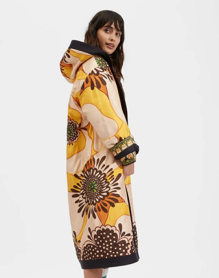Ready To Wear Outerwear La Double J Reversible Puffer Robe Place Poppies Black Place Ready To Wear Outerwear La Double J Reversible Puffer Robe Place Poppies Black Place