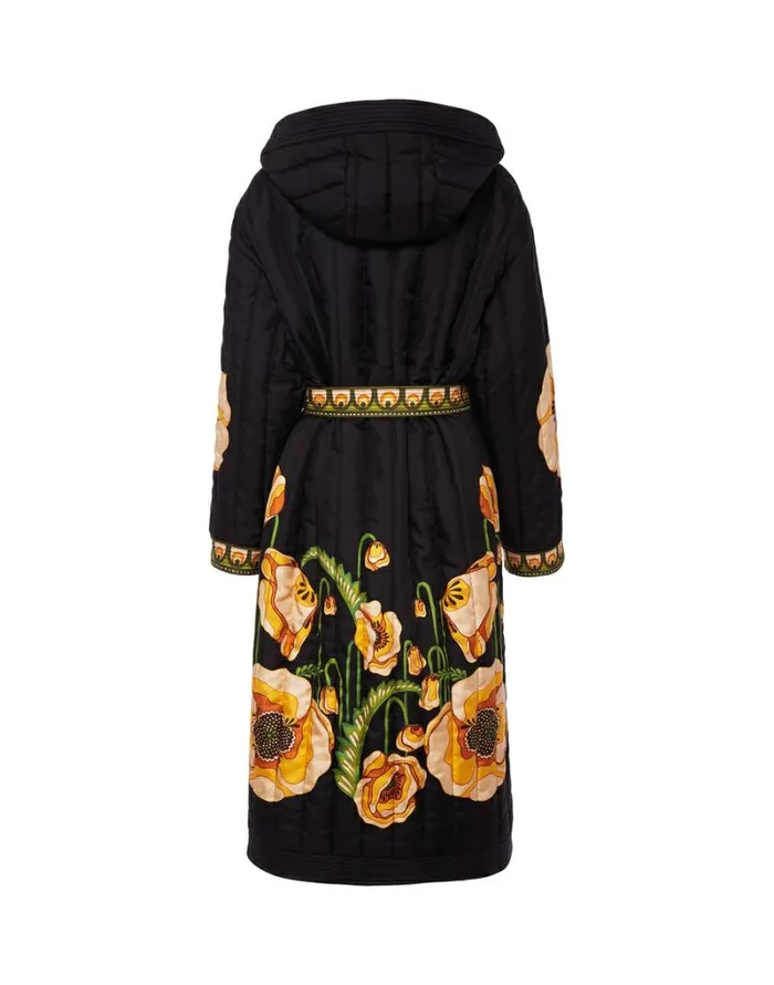 Ready To Wear Outerwear La Double J Reversible Puffer Robe Place Poppies Black Place Ready To Wear Outerwear La Double J Reversible Puffer Robe Place Poppies Black Place