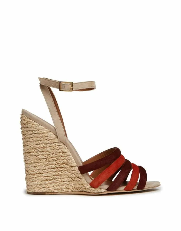 Ready To Wear Shoes La Double J Tones Wedge Paglia Multicolor Ecru039