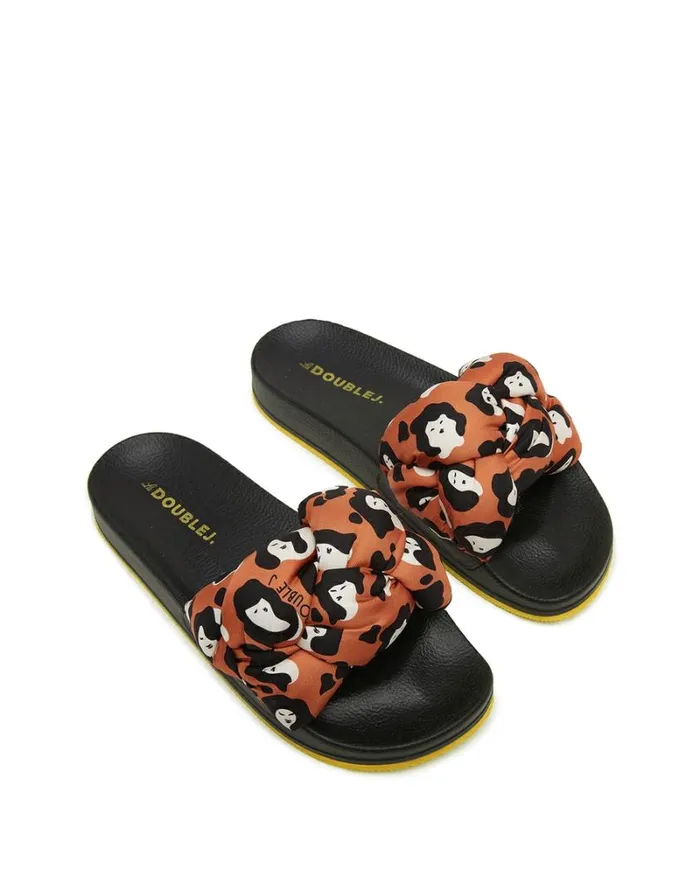 Ready To Wear Shoes La Double J Treccia Slides Lady Leopard Ready To Wear Shoes La Double J Treccia Slides Lady Leopard