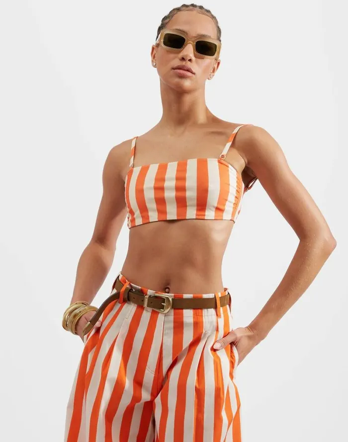 Ready To Wear Swimwear La Double J 3Way Bandeau Top Riviera