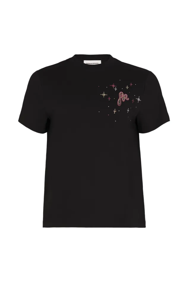 Readytowear TShirts Sonia Rykiel Shortsleeved Crewneck Tshirt In Cotton Jersey
