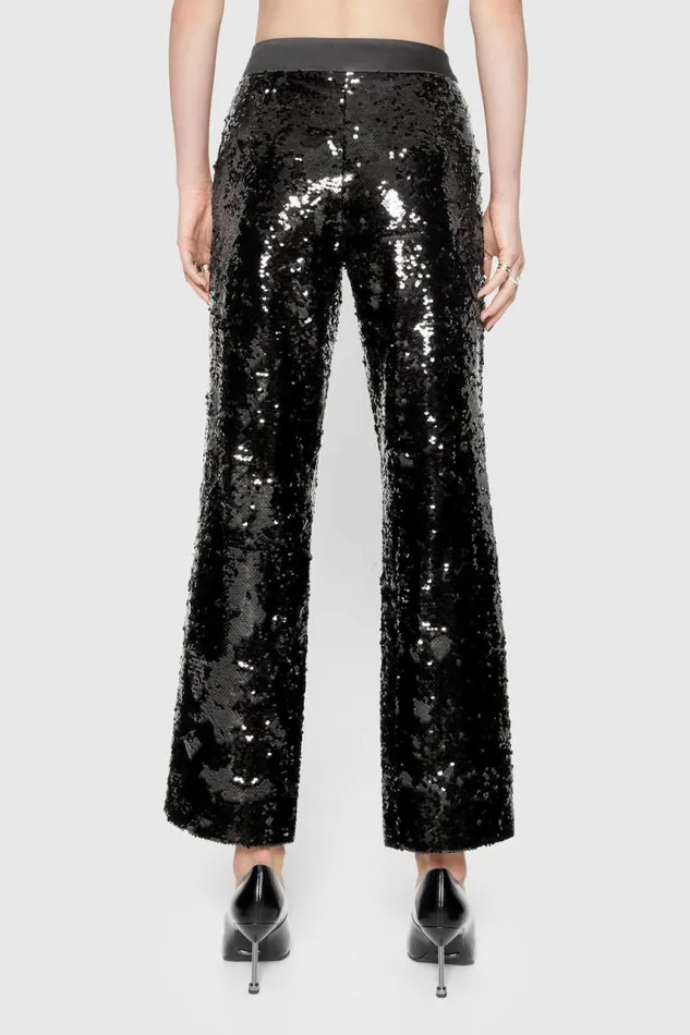 Rebecca Minkoff Bottoms Jane Sequin Trouser Black 8211 Clothing