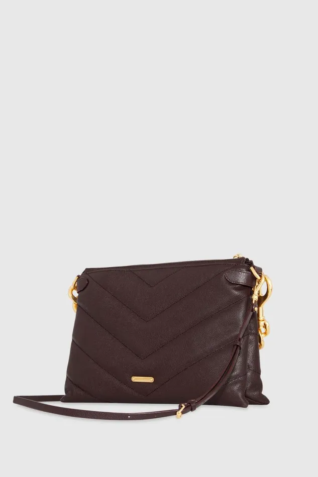Rebecca Minkoff Crossbody Bags Edie Maxi Crossbody Cigaroantique Brass 8211 Handbags