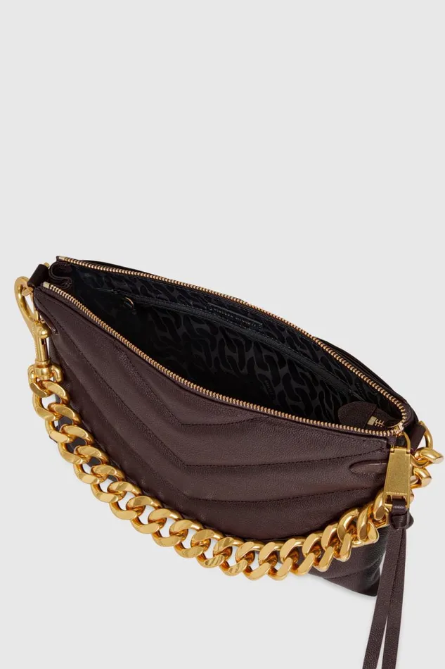 Rebecca Minkoff Crossbody Bags Edie Maxi Crossbody Cigaroantique Brass 8211 Handbags
