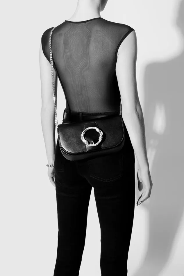 Rebecca Minkoff Crossbody Bags Snake Ring Crossbody Blackblack Shellac 8211 Handbags
