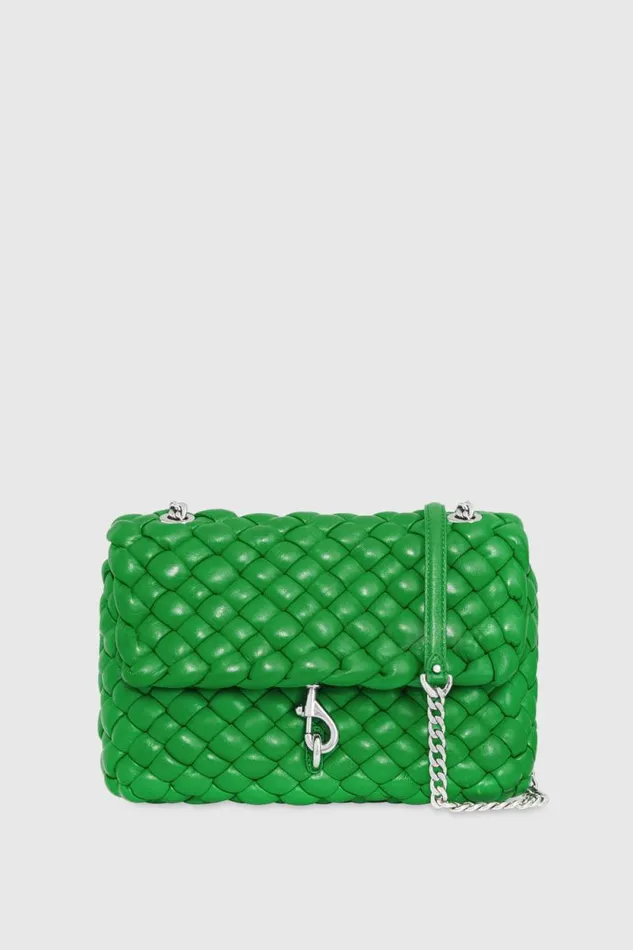 Rebecca Minkoff Shoulder Bags Edie Woven Shoulder Bag Acid Greensilver 8211 Handbags Rebecca Minkoff Shoulder Bags Edie Woven Shoulder Bag Acid Greensilver 8211 Handbags