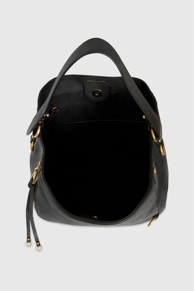 Rebecca Minkoff Shoulder Bags MAB Hobo Blackantique Brass 8211 Handbags