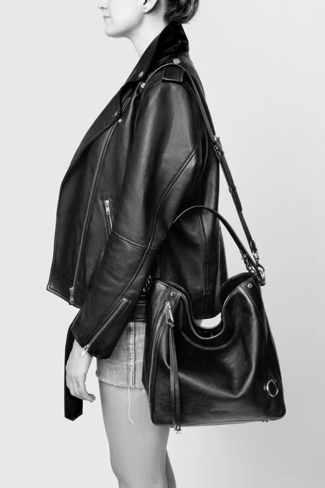Rebecca Minkoff Shoulder Bags MAB Hobo Blackantique Brass 8211 Handbags