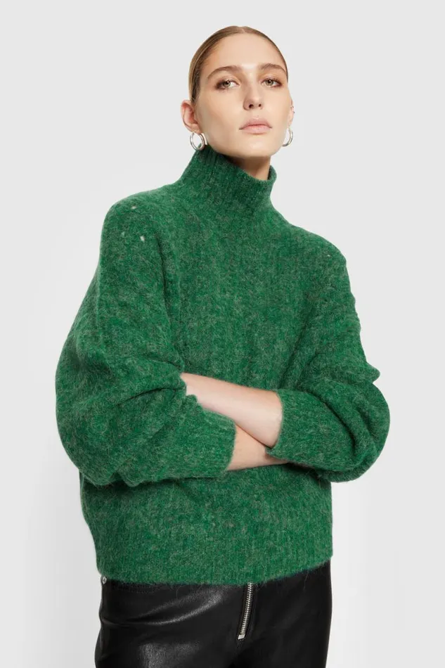 Rebecca Minkoff Tops Caroline Sweater Deep Jade 8211 Clothing Rebecca Minkoff Tops Caroline Sweater Deep Jade 8211 Clothing