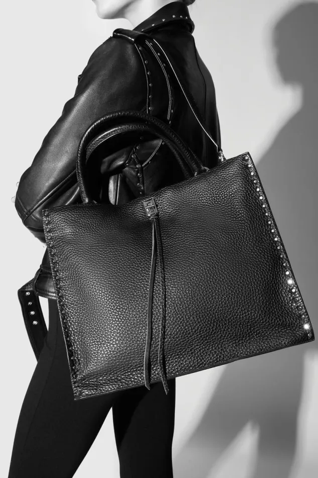 Rebecca Minkoff Tote Bags Darren Tote Blackblack Shellac 8211 Handbags