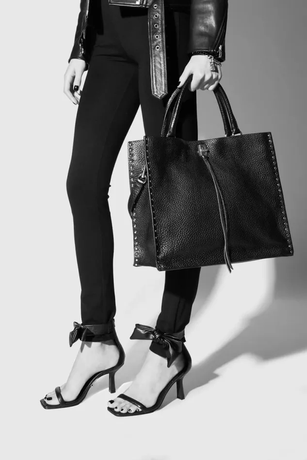 Rebecca Minkoff Tote Bags Darren Tote Blackblack Shellac 8211 Handbags