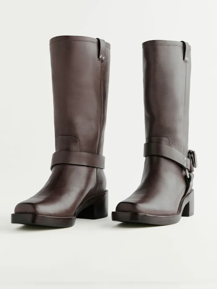 Reformation Boots Francesca Moto Boot Distressed Brown 8211 Women Reformation Boots Francesca Moto Boot Distressed Brown 8211 Women