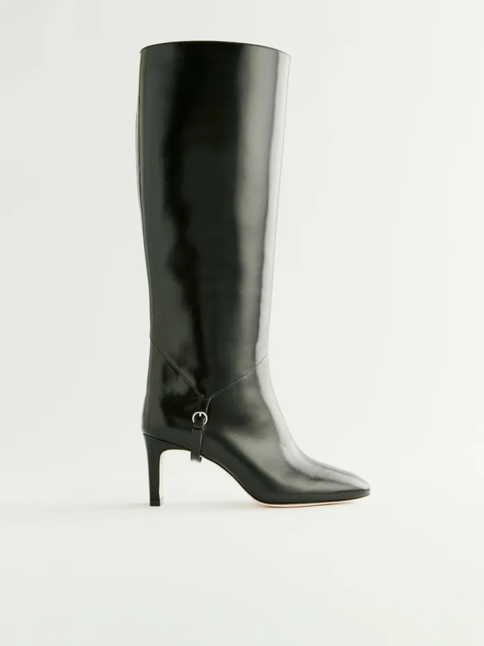 Reformation Boots Gaelle Knee Boot Black Leather 8211 Women Reformation Boots Gaelle Knee Boot Black Leather 8211 Women