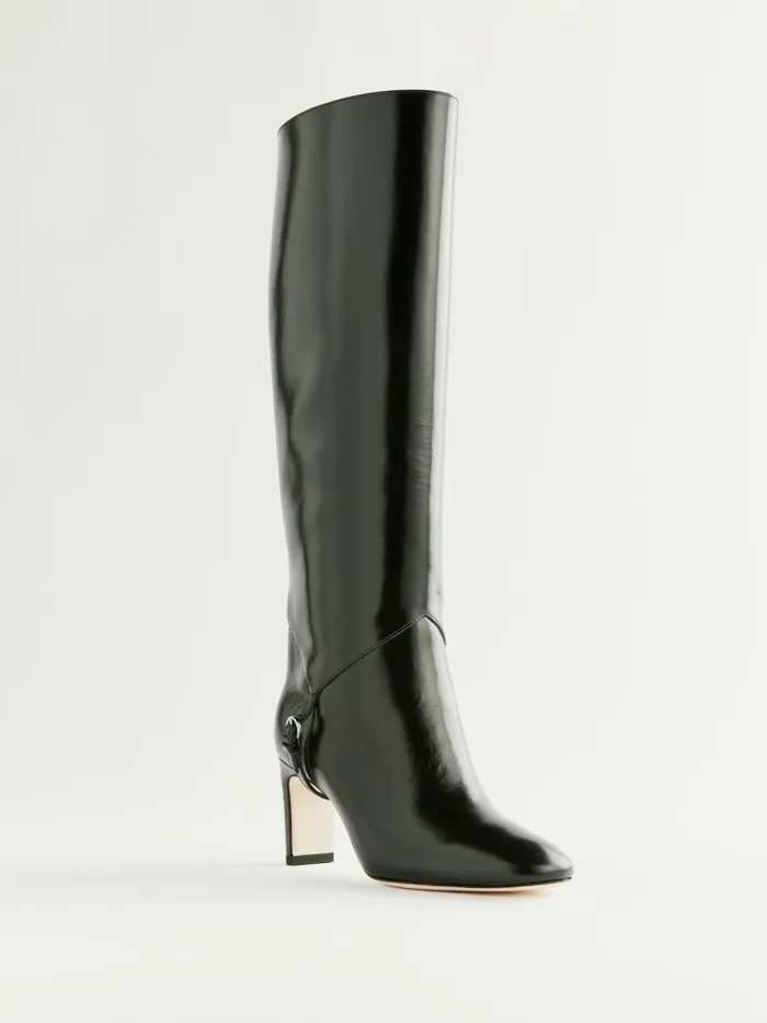 Reformation Boots Gaelle Knee Boot Black Leather 8211 Women Reformation Boots Gaelle Knee Boot Black Leather 8211 Women
