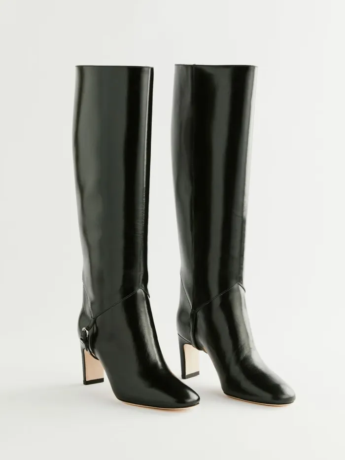 Reformation Boots Gaelle Knee Boot Black Leather 8211 Women Reformation Boots Gaelle Knee Boot Black Leather 8211 Women